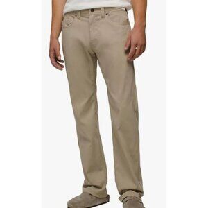 prAna Brion Pants Men Size 36 x 32 NWT FLAWED Outdoors Casual Hiking UPF 50+